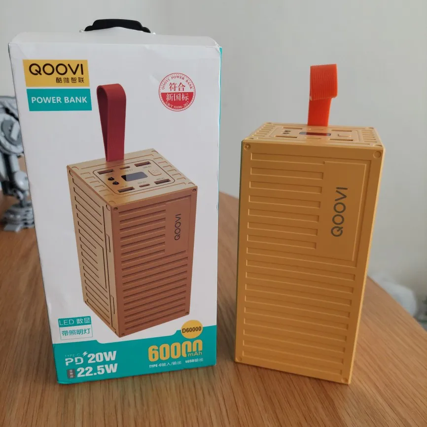 QOOVI 60000mAh Power Bank 22.5W PD QC 3.0 Charger Powerbank Large Battery Capacity Power Station Fast Charging For iPhone Xiaomi photo review